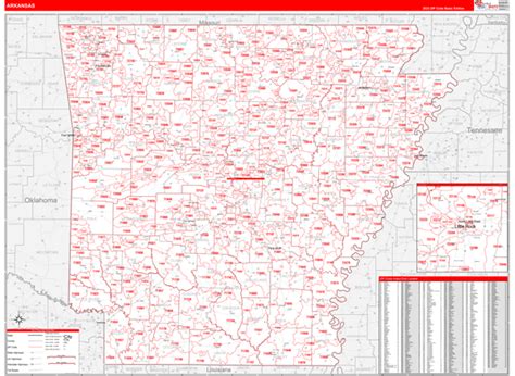 Image result for Arkansas 3 Digit Zip Code Map