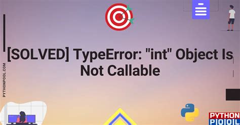 Image result for Int Object Is Not Callable
