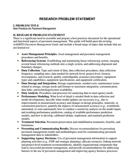 Toradh íomhá ar Problem Statement for Project Example