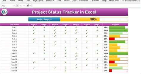 Best Progress Tracker. Excel Template に対する画像結果
