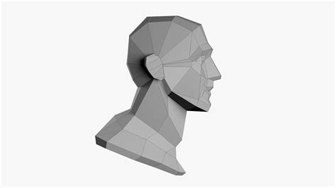Image result for Low Poly Head 3D Model