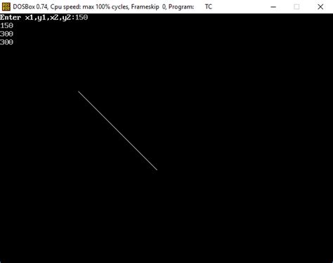 Image result for Ouitput for DDA Line Algorithm
