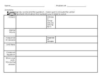 Math Problem Solving Graphic Organizer に対する画像結果