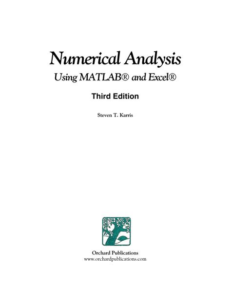 Image result for Numarical Analysis MATLAB