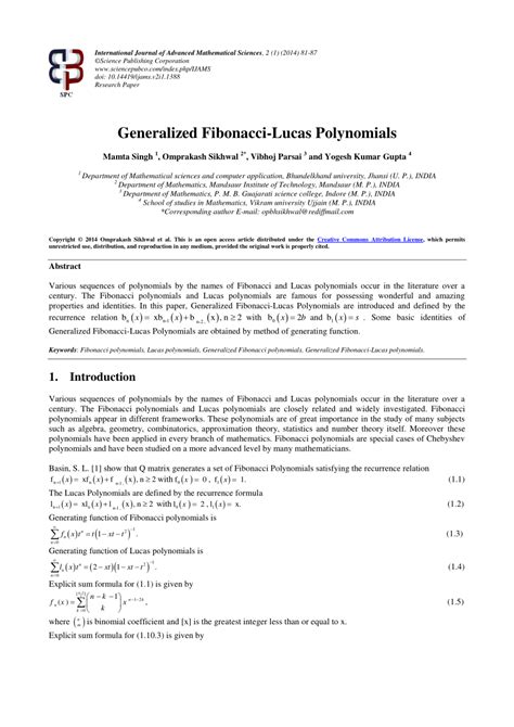Image result for Fibonacci Polynomials