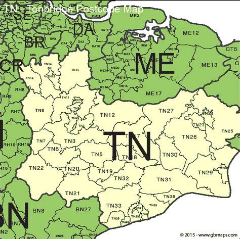 Image result for Tonbridge Postcode Map