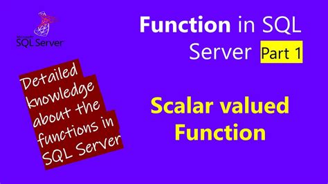 Image result for Scalar Function in SQL