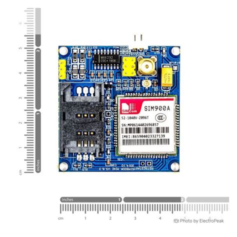 Image result for SIM900A GSM Module Top View