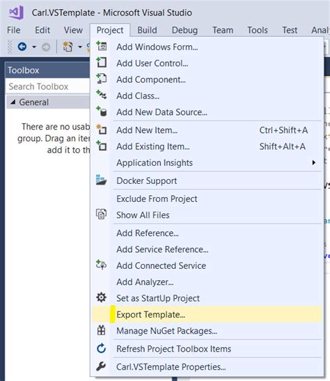 Image result for Visual Studio Progam Template