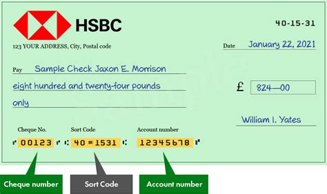 Afbeeldingsresultaten voor HSBC Bank Sort Code