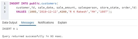 Toradh íomhá ar DML in SQL