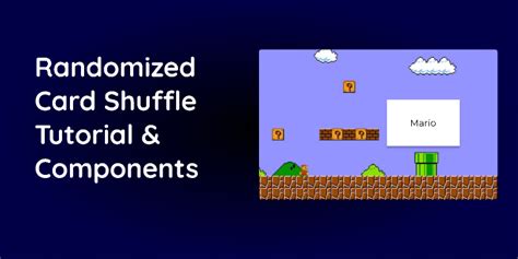 Toradh íomhá ar Card Shuffle Tutorial