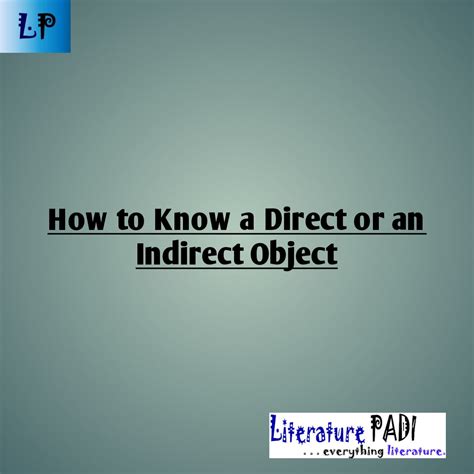 Image result for Difference Between Direct and Indirect Object