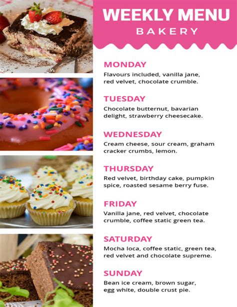 Editable Weekly Menu に対する画像結果