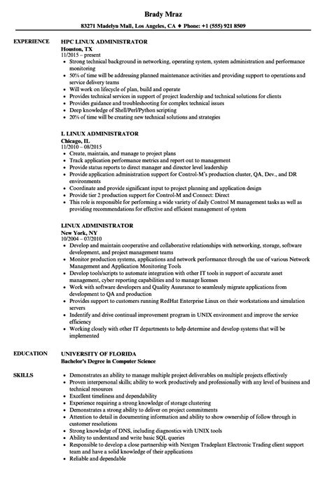 Image result for Linux Resume Sample