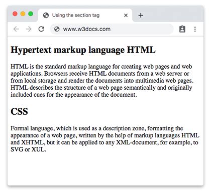 How to Make a Main Section in HTML に対する画像結果