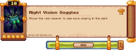 Toradh íomhá ar Night Vision Goggles Minecraft Mod Pattern