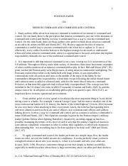 Image result for Command Control Paper Outline