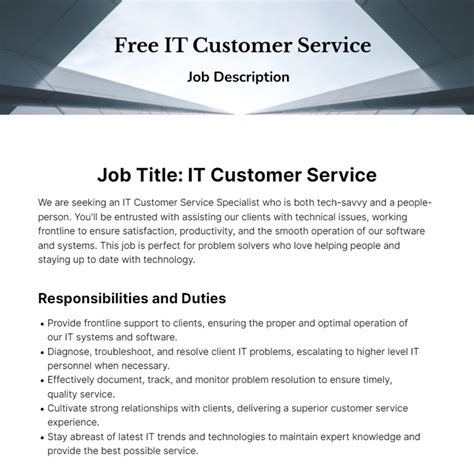 Customer Service Job Description に対する画像結果