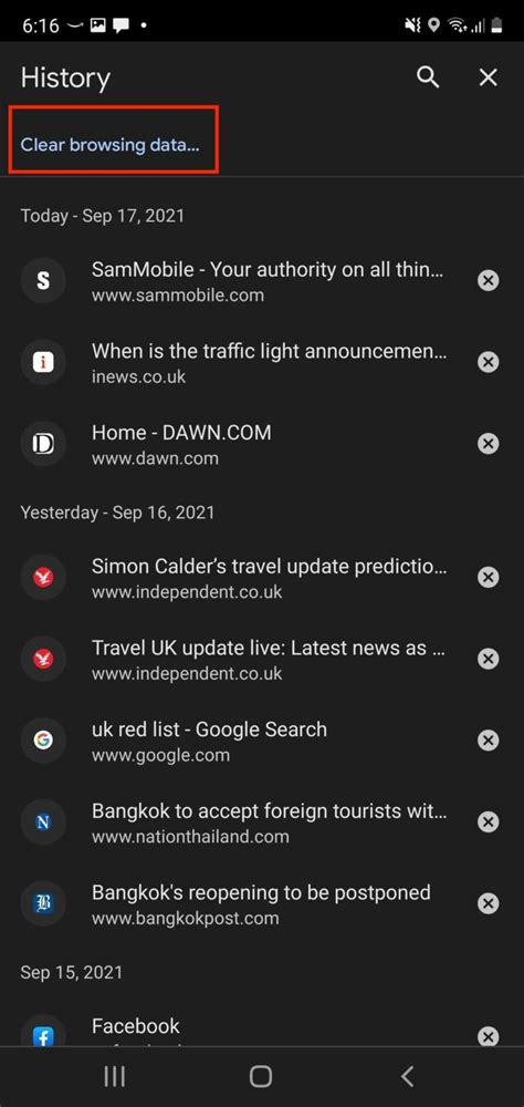 Image result for Clear Cache Chrome Android