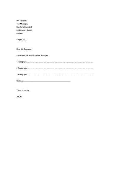 Image result for Formal Business Letter Format Example