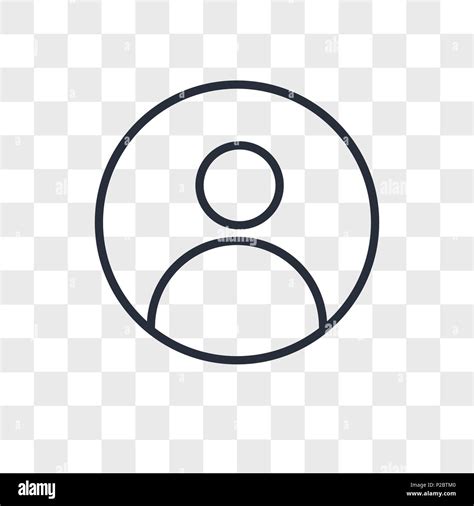 profile pic vector icon isolated on transparent background, profile pic ...