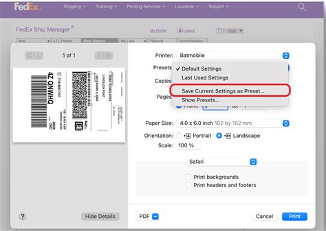 Image result for FedEx Sticker Print Paper