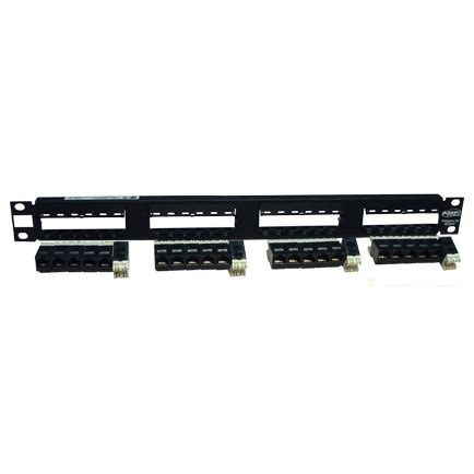 Image result for Transparent Plate Behind CommScope Angled Patch Panel