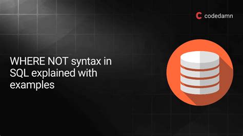 Toradh íomhá ar Where Not SQL Syntax