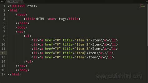 Image result for Nav Tag HTML