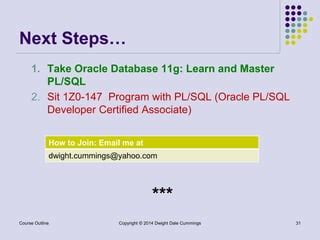 Image result for PL SQL Procedure in Oracle 11G