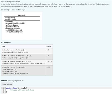 Toradh íomhá ar Rectangle Java
