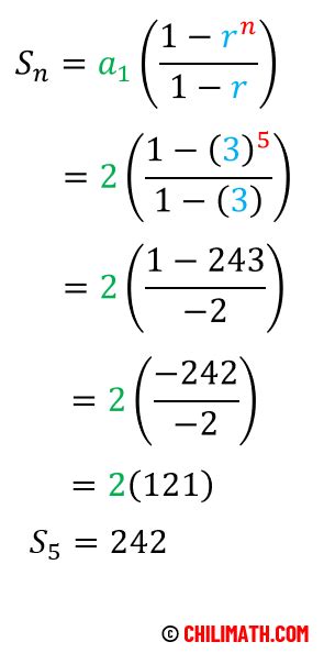 Image result for Geometric Sequence Sum Example