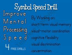 Image result for Processing Speed Task Example