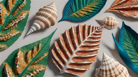 Image result for Sea Shell Leaf Pattern