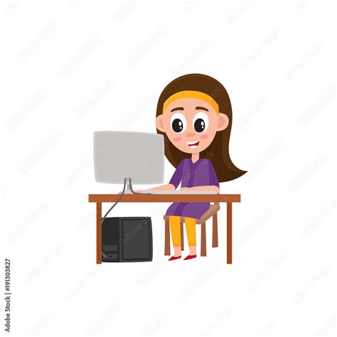 Image result for Computer Girl Cartoon