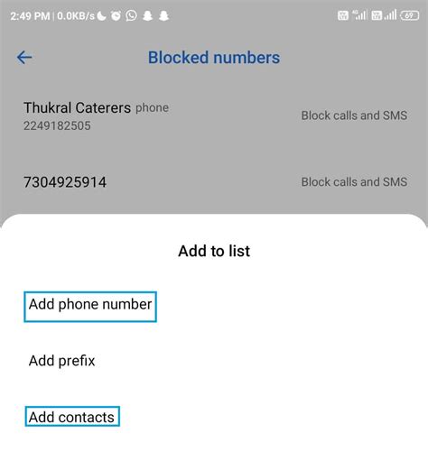 Block Numbers with Certain Prefix Android に対する画像結果