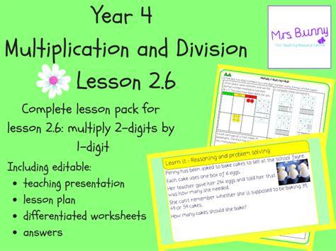 Lesson Plan Multiplying 2-Digit by 2 Digit に対する画像結果