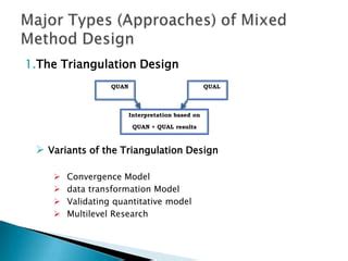 Image result for Mixed Method a Triangulation Design Approach Examples