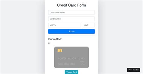 Image result for Card Form Web