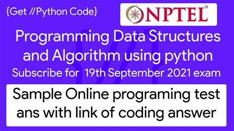Image result for Programming Data Structures and Algorithms Using Python NPTEL Course