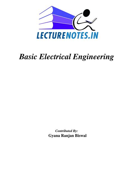 Toradh íomhá ar Basic of Electrical and Electronics Engineering Notes