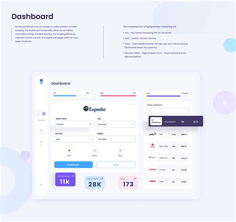 Image result for Web Scraping UI Design