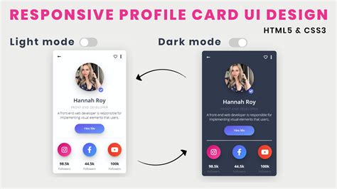 Image result for Profile Card UI Design