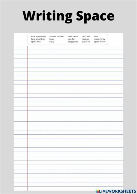 Image result for English Writing Worksheet Empty