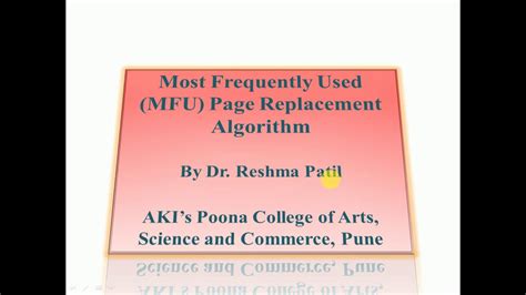 Image result for Mfu Page Replacement Algorithm in OS