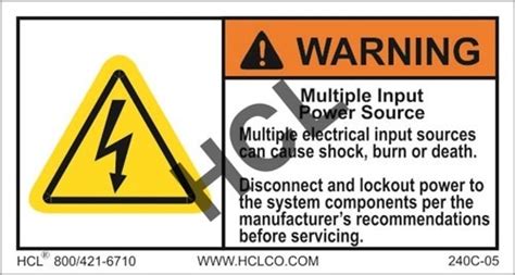 Input Power Warning Label に対する画像結果