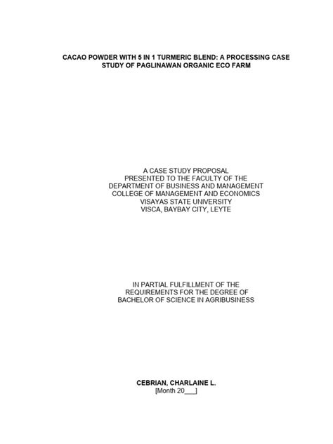 Image result for Case Study Outline Example