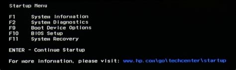 Image result for HP Boot Options