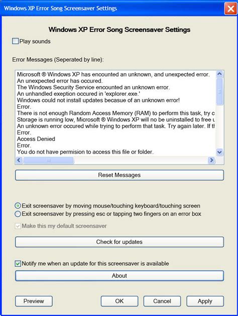 Toradh íomhá ar Windows Error Music
